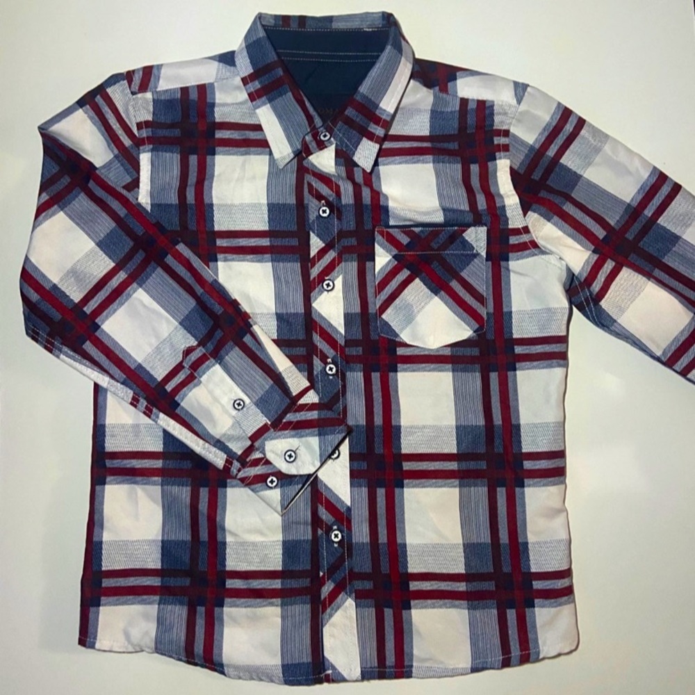 Modern Plaid Boys Flannel